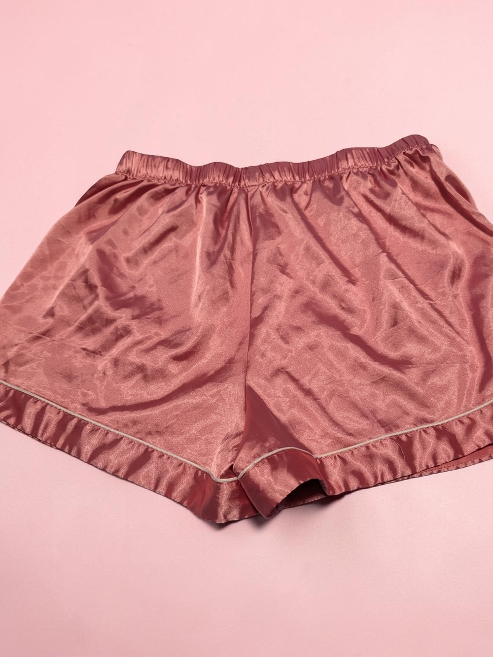 Ekouaer Silk Pajama for Women Short Sleeve Satin Pj Set Size XL Pink (EUC) - Picture 7 of 11